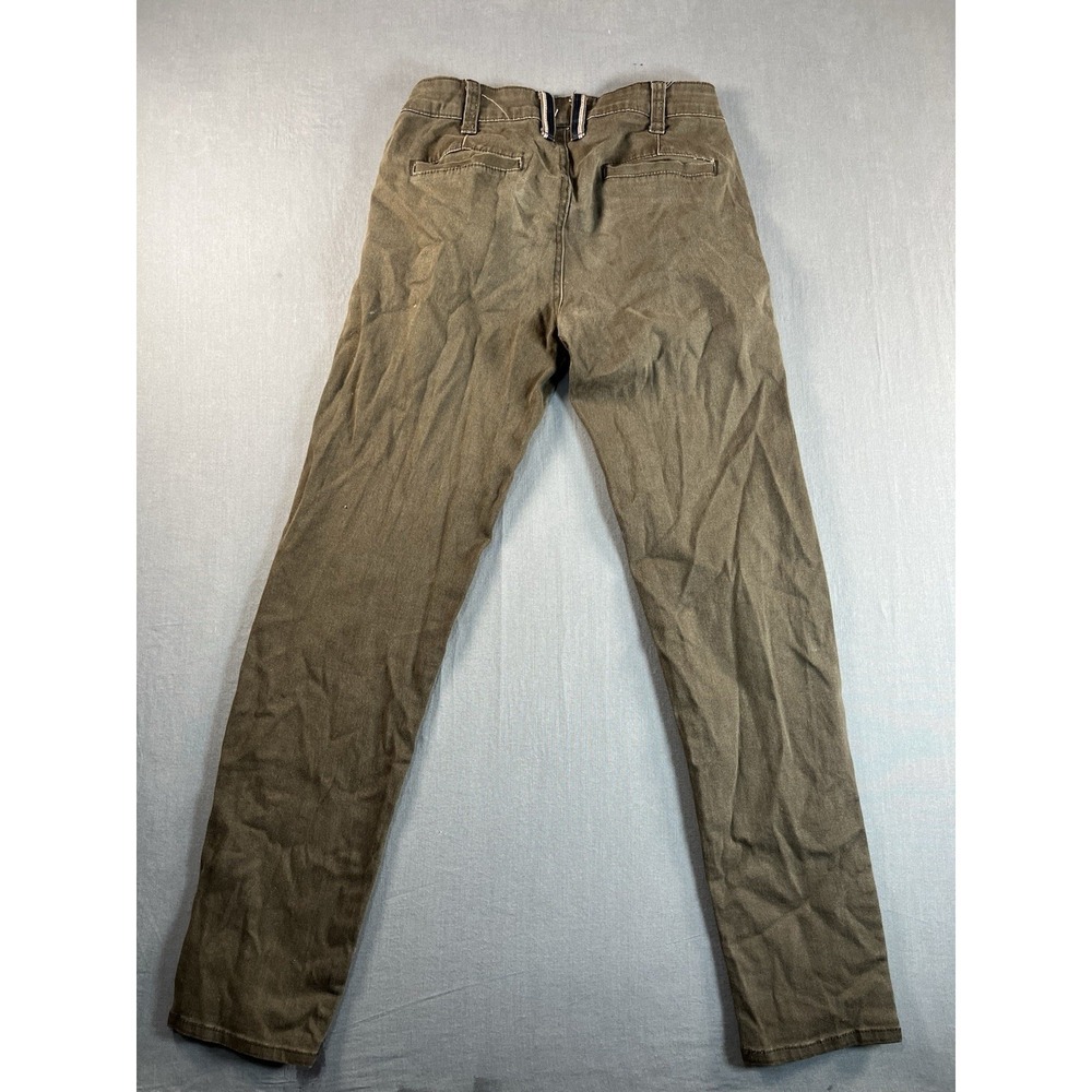 Carbon Pants Mens 28x30 Brown Slim Fit Freedom Flex Stretch Chinos Cotton Casual - Picture 9 of 9